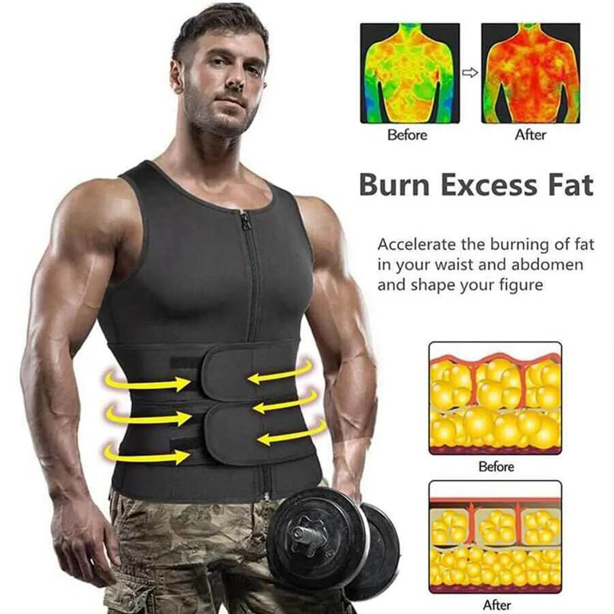 NeckGuard Men’s Sauna Vest